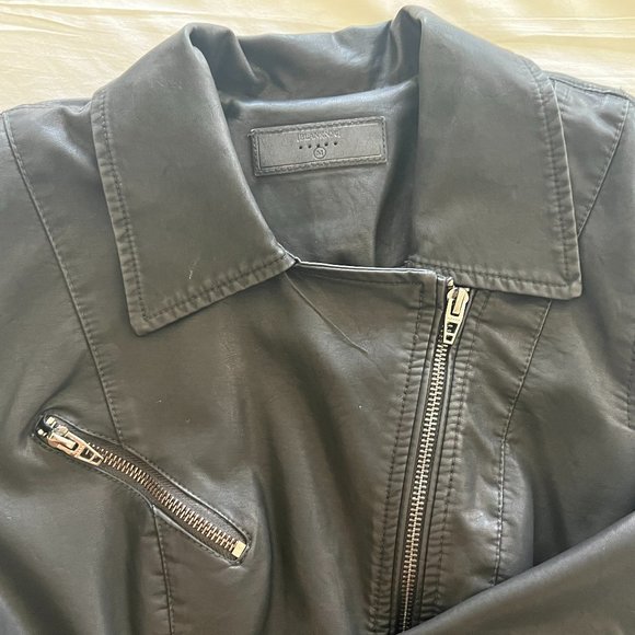 BLANKNYC Black Faux Leather Jacket Size M - Picture 5 of 5